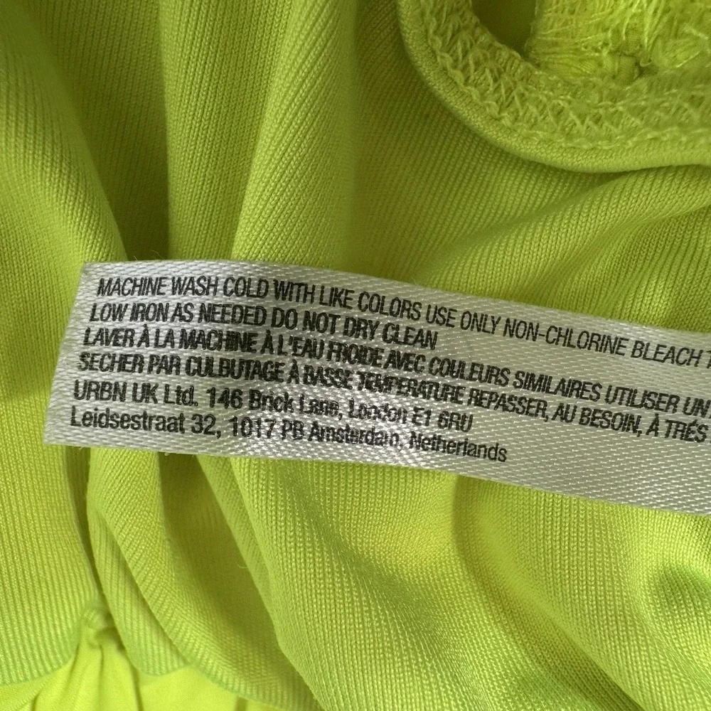 Free People Movement Get Your Flirt On Shorts Size XS Highlight Yellow Neon Gym